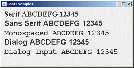 Logical Fonts