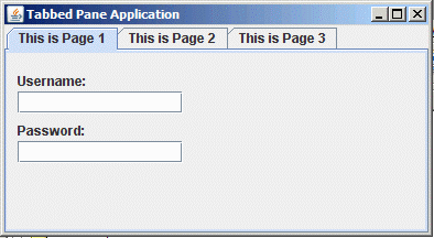 JTabbedPane 3