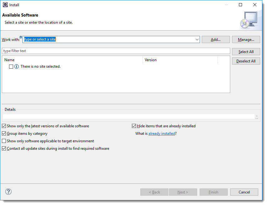 Software Install Window