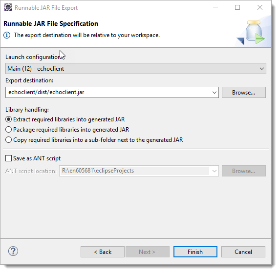 echoclient jar location