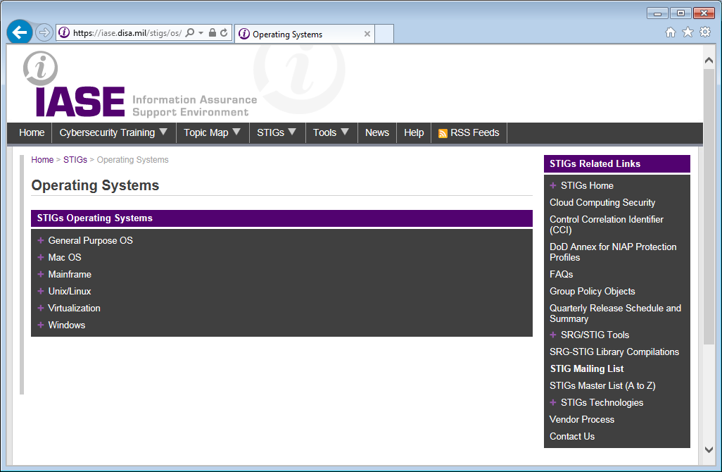 Operating System STIGs