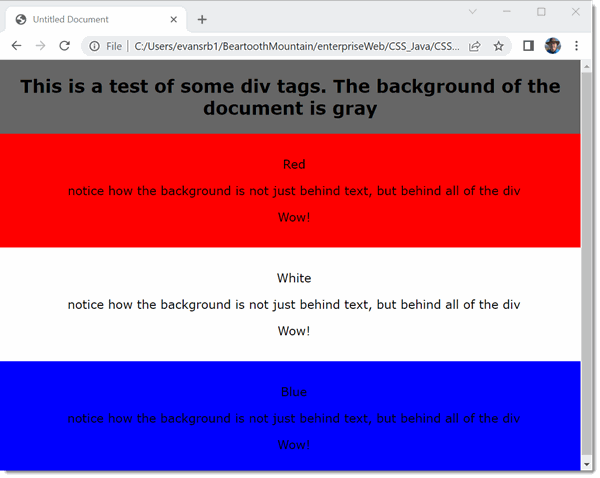 Simple Div Tag