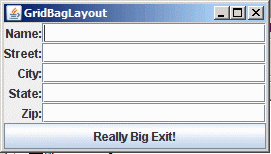 GridBagLayout