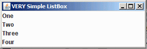 Simple JList