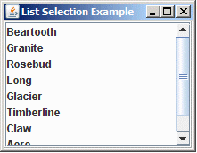 JList