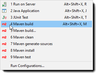 Build Maven Menu