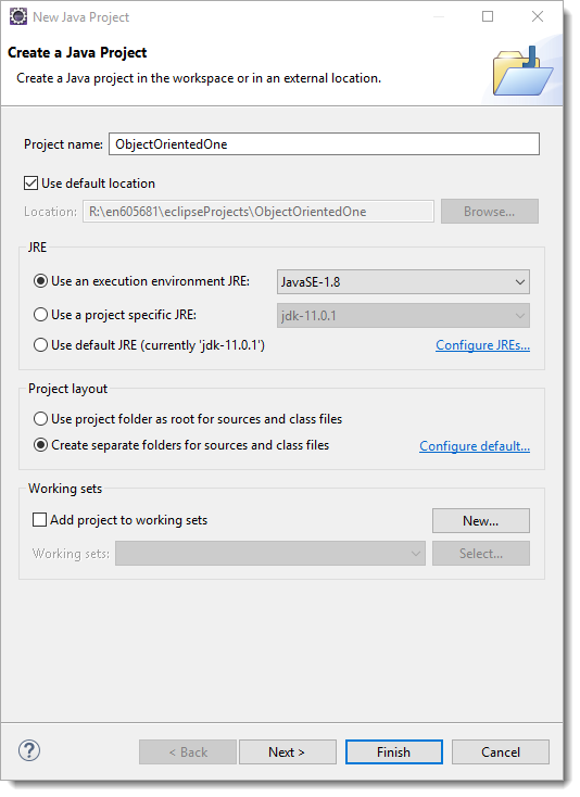 ObjectOrientedOne creation