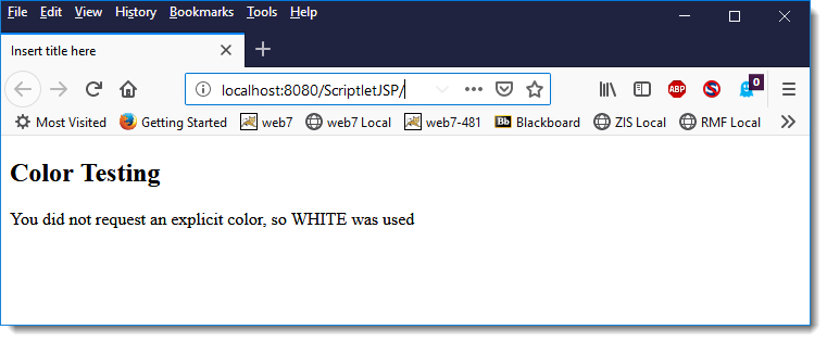 Scriptlet called with no arguments