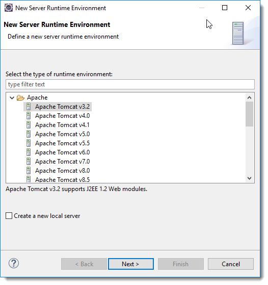 New Server option